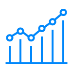 Competitive landscape analysis icon